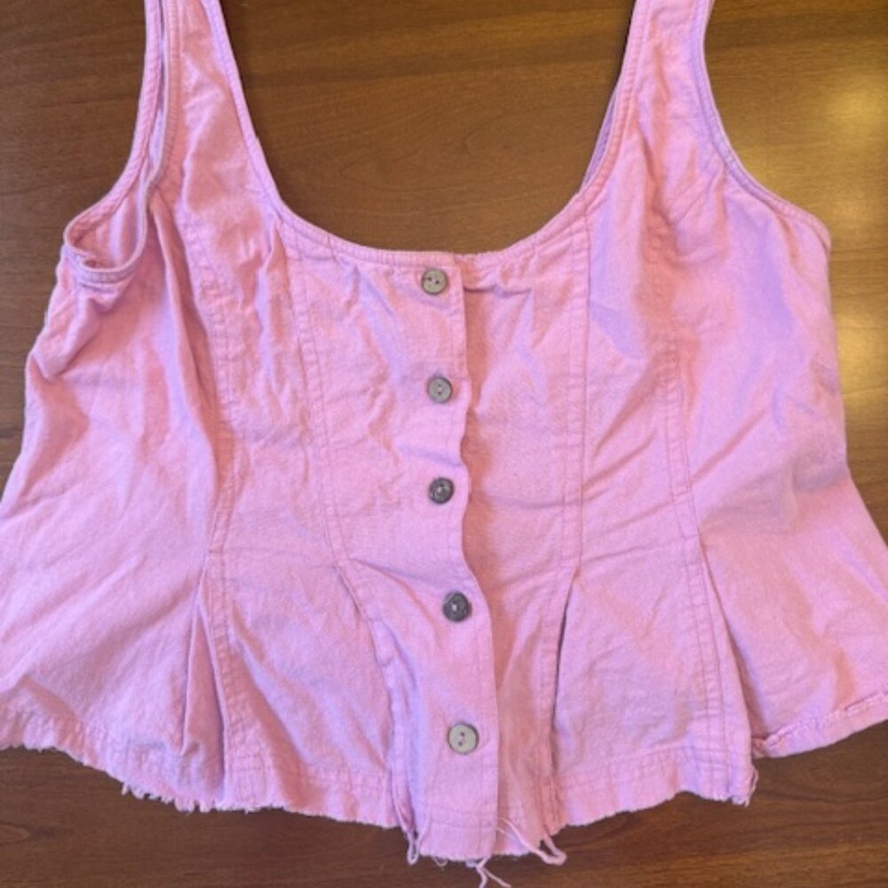 Free People Pink Corset Top